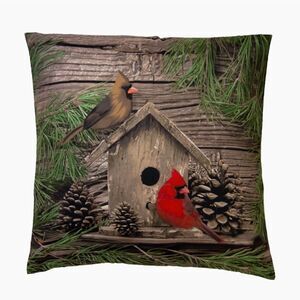 Donna Sharp Cardinal Pine Throw Pillow - Thumbnail 5